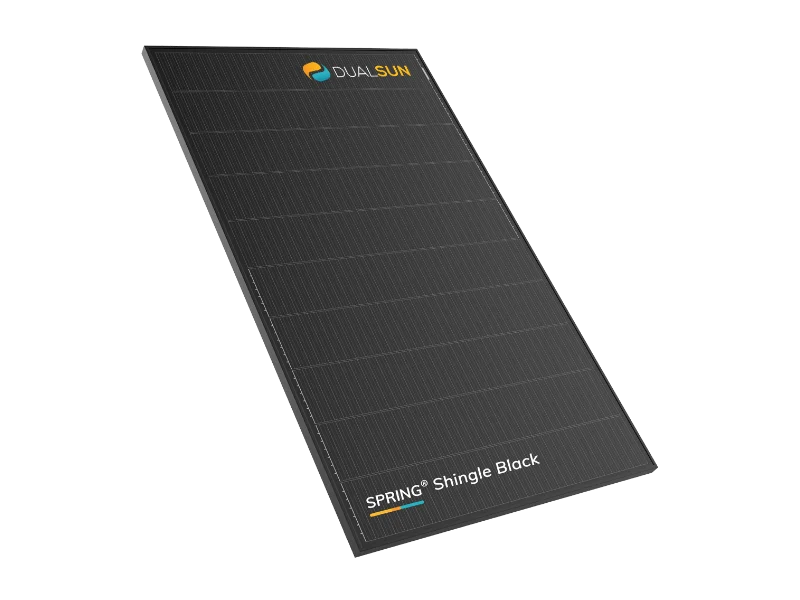 DualSun Spring® Shingle Black hibridni solarni panel, potpuno crna površina