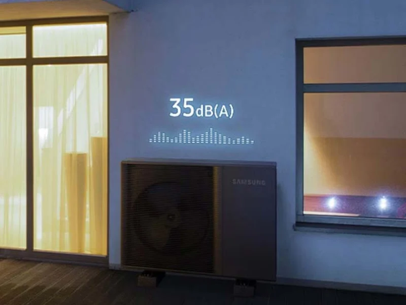 Vanjska jedinica Samsung EHS Mono HT Quiet noću, tihi rad 35 dB(A)